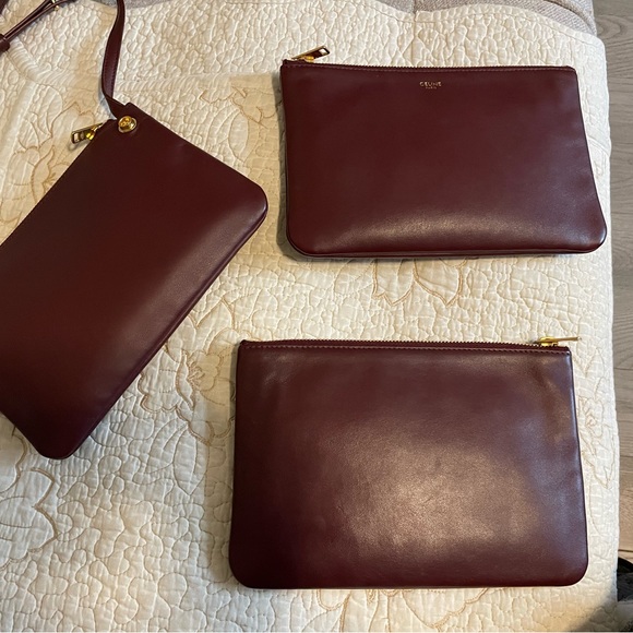 CELINE Trio Bag, New Logo, in Smooth Lambskin Leather - Picture 6 of 11